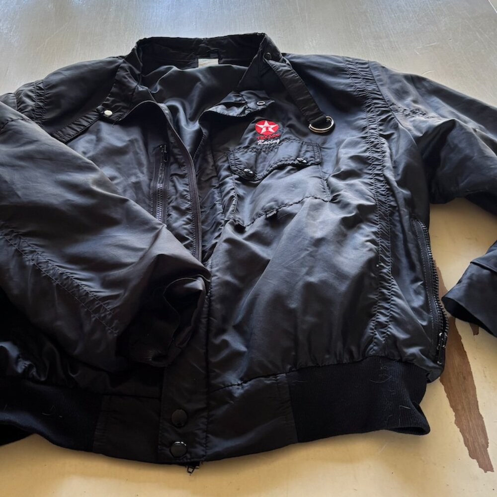 Rare Vintage USA Texaco Racing Bomber Jacket • XXL